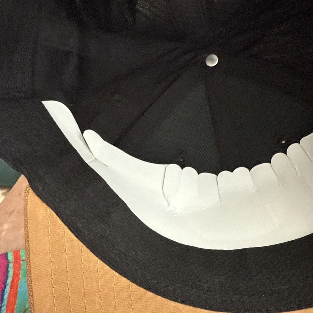 George Pocket Hat, Strapback Hat Black‎ Adjustable 6 Panel Structured NWT 4670